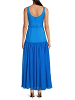 Ridge Drop-Waist Maxi Dress