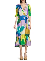 Marisol Printed Wrap Dress