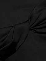 Twist Strapless Peplum Top