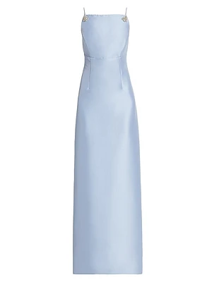 Pryce Embellished Mikado Column Gown