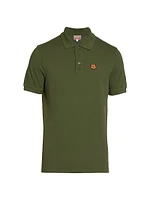 Boke Flower Cotton Slim-Fit Polo Shirt