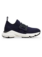 Sporty Cat Chain-Embellished Sneakers