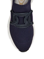 Sporty Cat Chain-Embellished Sneakers