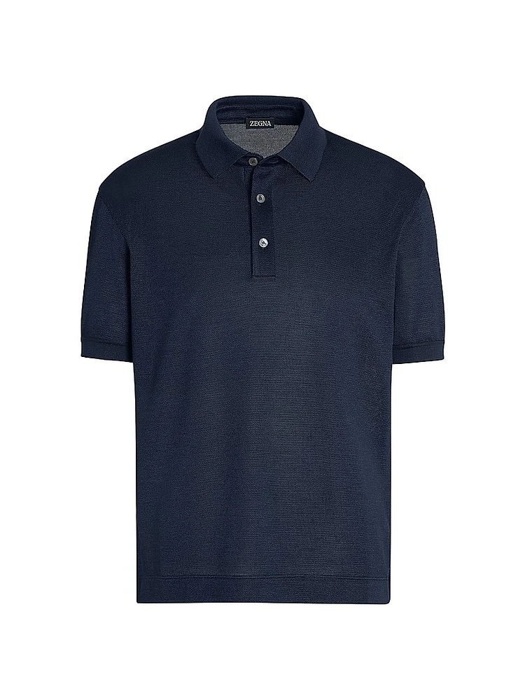 Silk Polo Shirt