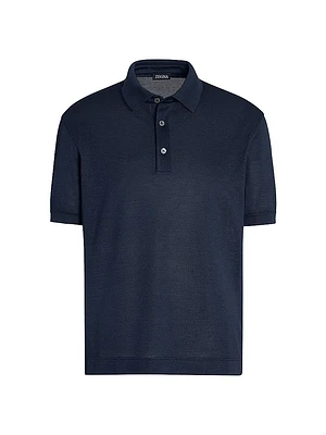 Silk Polo Shirt