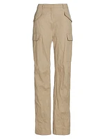 Cotton-Blend Slim-Fit Cargo Trousers