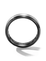 Beveled Band Ring Black Titanium