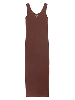 Ribbed Knit Cotton Dress