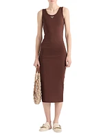 Ribbed Knit Cotton Dress