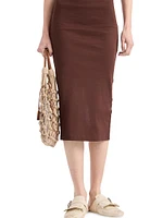 Ribbed Knit Cotton Dress