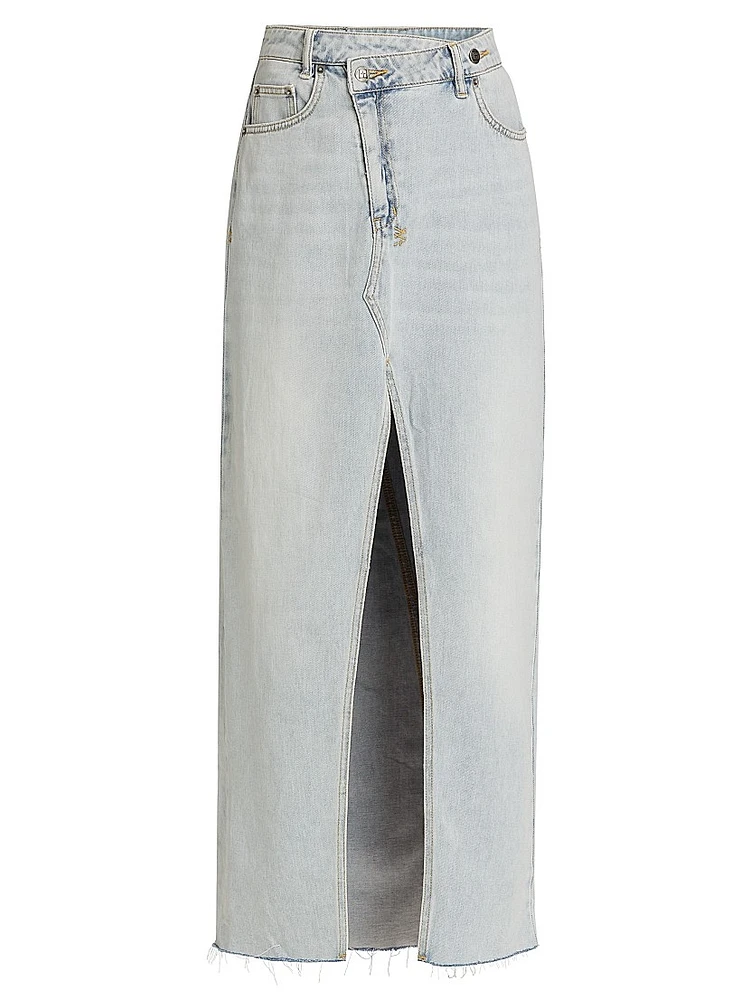 Relax Denim Maxi Skirt