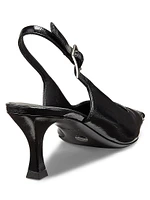Trap 65MM Square-Toe Slingback Pumps