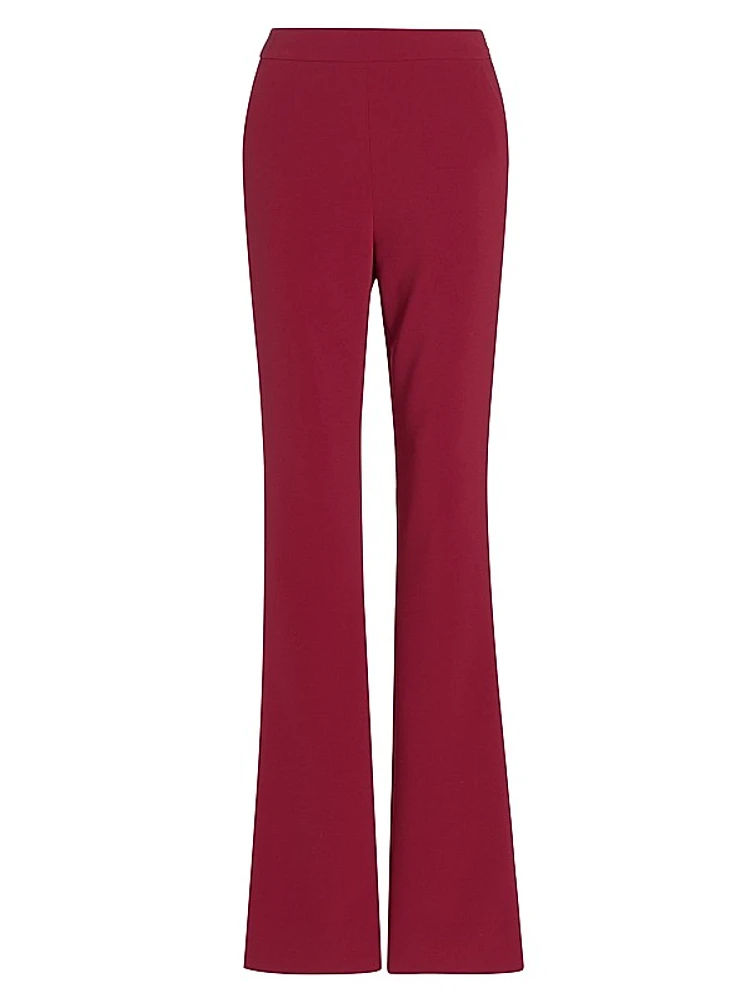 High-Rise Straight-Leg Trousers