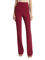 High-Rise Straight-Leg Trousers