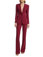 High-Rise Straight-Leg Trousers