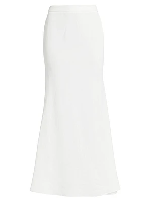At Last Linen-Blend Maxi Skirt