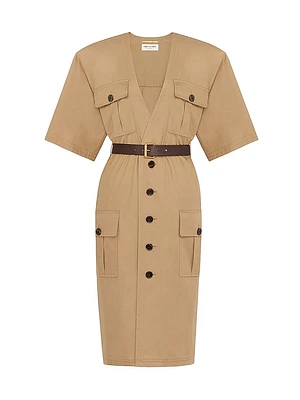Saharienne Dress Cotton Twill