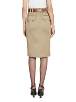 Pencil Skirt Cotton Gabardine