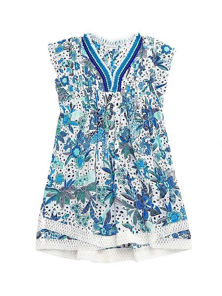Little Girl's & Girl's Sasha Floral Minidress