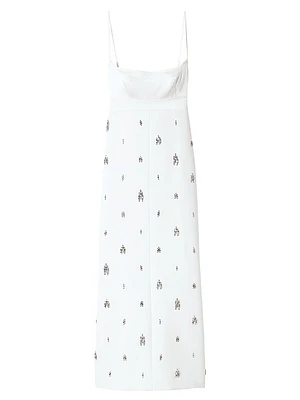 Alana Crystal-Embellished Midi-Dress