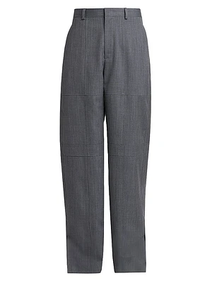 Wool Split-Hem Trousers