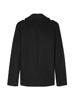 Double-Breasted Peacoat Wool