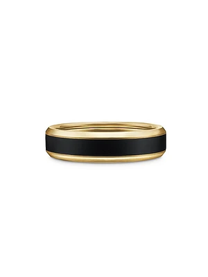 Beveled Band Ring 18K Yellow Gold