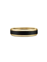 Beveled Band Ring 18K Yellow Gold