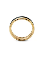 Beveled Band Ring 18K Yellow Gold