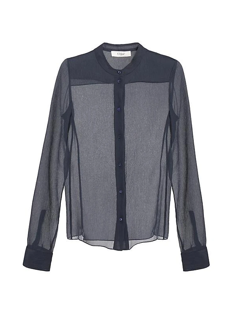 Sheer Silk Blouse