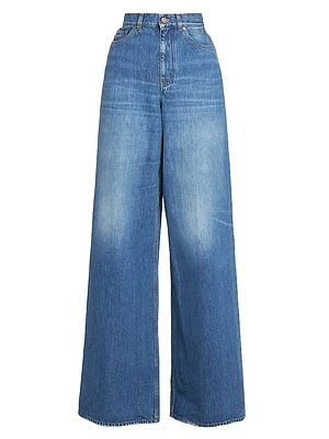 High-Rise Wide-Leg Jeans
