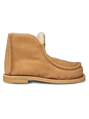 Padded Suede Ankle Boots