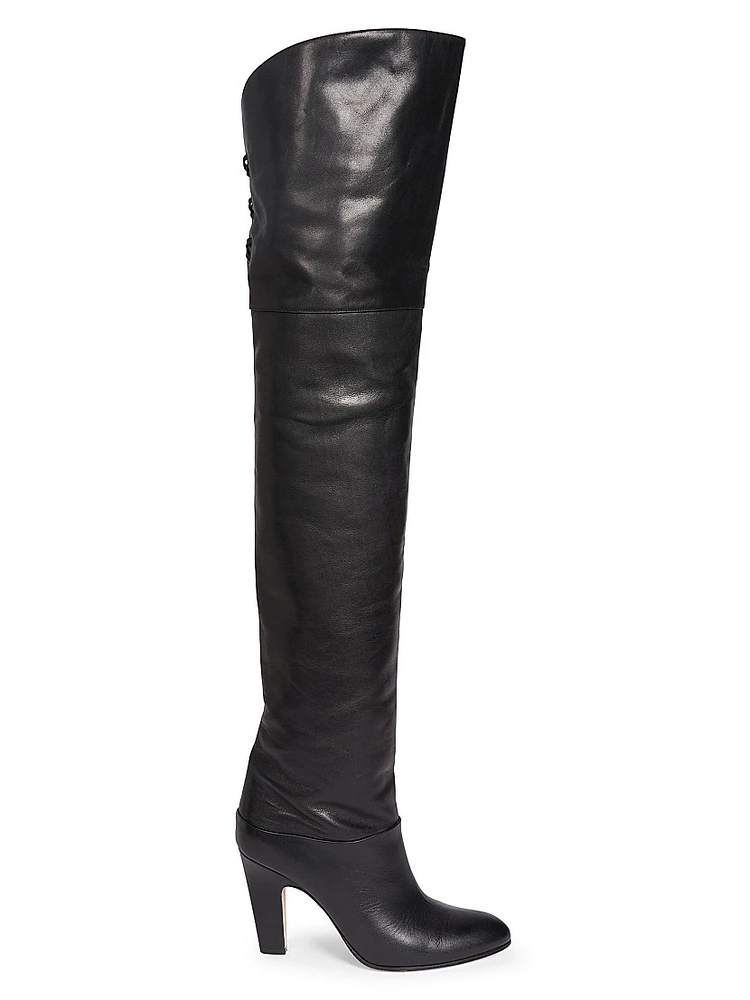 Eve 70MM Leather Over-The-Knee Boots