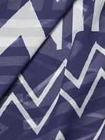 Patchwork Chevron Cover-Up Midi-Skirt