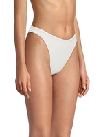 Margot Chevron Shimmer Bikini Bottoms