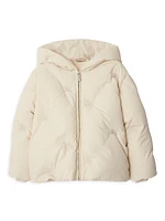 Little Girl's & EKD Embroidered Down Puffer Jacket