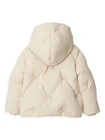 Little Girl's & EKD Embroidered Down Puffer Jacket