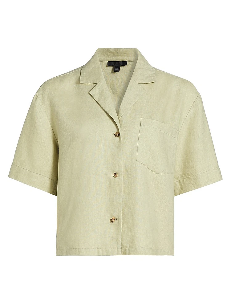 Heavyweight Linen Camp Shirt