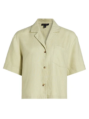 Heavyweight Linen Camp Shirt