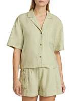 Heavyweight Linen Camp Shirt