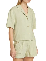 Heavyweight Linen Camp Shirt