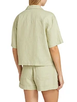 Heavyweight Linen Camp Shirt