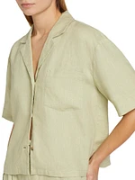 Heavyweight Linen Camp Shirt