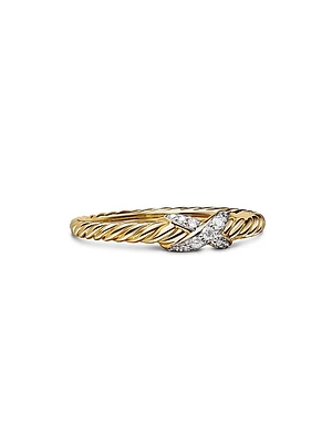 Petite X Ring 18K Yellow Gold