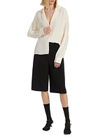 Silk Dolman-Sleeve Blouse