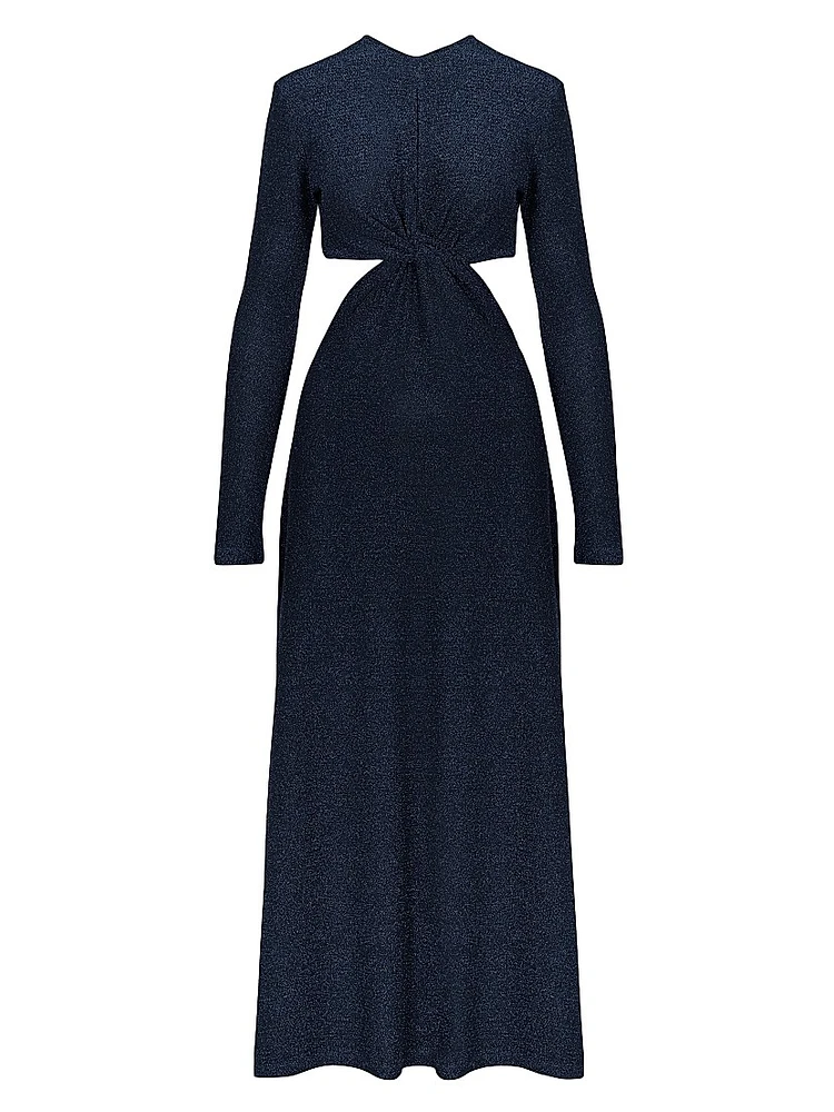 Anouk Divine Dominion Metallic Jersey Ankle Dress