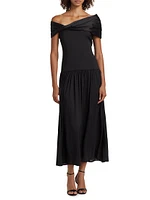 Veda Off-The-Shoulder Midi-Dress