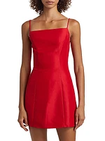 Kiara Satin Sleeveless Minidress
