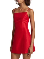 Kiara Satin Sleeveless Minidress
