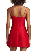 Kiara Satin Sleeveless Minidress